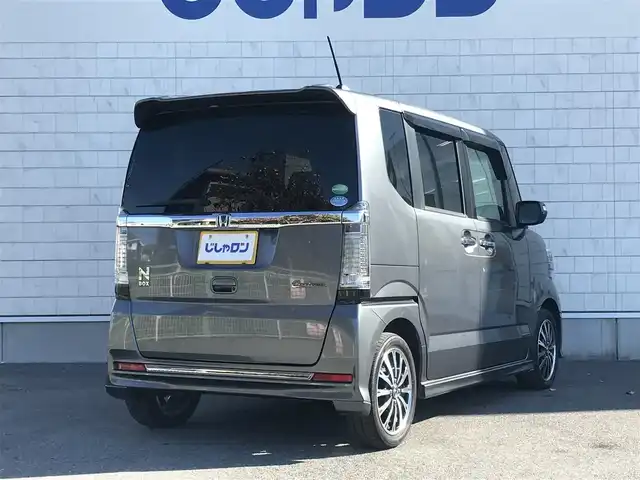 ホンダ Ｎ ＢＯＸ カスタム G ターボ Lパッケージ 栃木県 2016(平28)年 9.2万km ポリッシュドメタルメタリック (株)IDOMが運営する【じしゃロン小山店】の自社ローン対象車両になります。こちらは現金ご利用時の価格です。/自社ローンご希望の方は別途その旨お申付け下さい。/ワンオーナー/禁煙車/純正フルセグナビ/（CD/DVD/AM/FMラジオ）/(Bluetooth)/スマートキー/プッシュスタート/バックカメラ/ＥＴＣ/両側パワースライドドア/クルーズコントロール/チップアップシート/パドルシフト/アイドリングストップ/ステアリングリモコン/後部座席サンシェード/電動格納ドアミラー/パワーウインドウ/オートライト