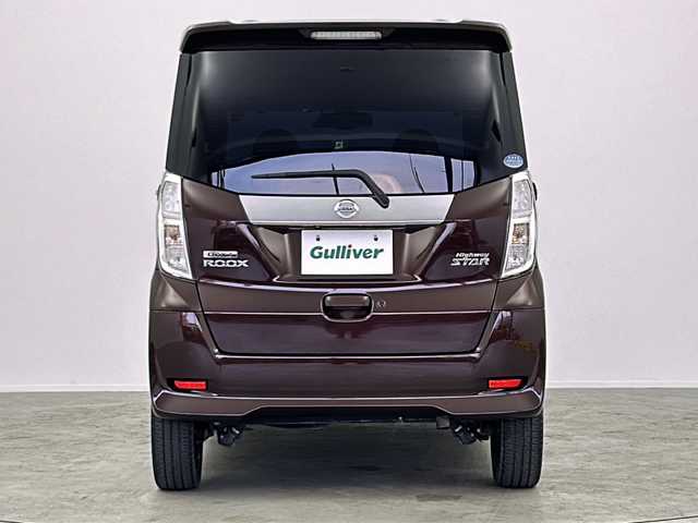 日産 デイズ ルークス ハイウェイスターターボ 大阪府 2014(平26)年 7万km モカブラウンP 純正ナビ/【ワンセグTV/Bluetooth/CD/DVD/USB接続/FM/AM】/アラウンドビューモニター/両側パワースライドドア/エマージェンシーブレーキ/踏み間違い防止機能/LEDヘッドライト/オートライト/電動格納ミラー/純正15インチアルミホイール/後席サンシェード/後席パーソナブルテーブル/ステアリングスイッチ/スマートキー/スペアキー1本/プッシュスタート