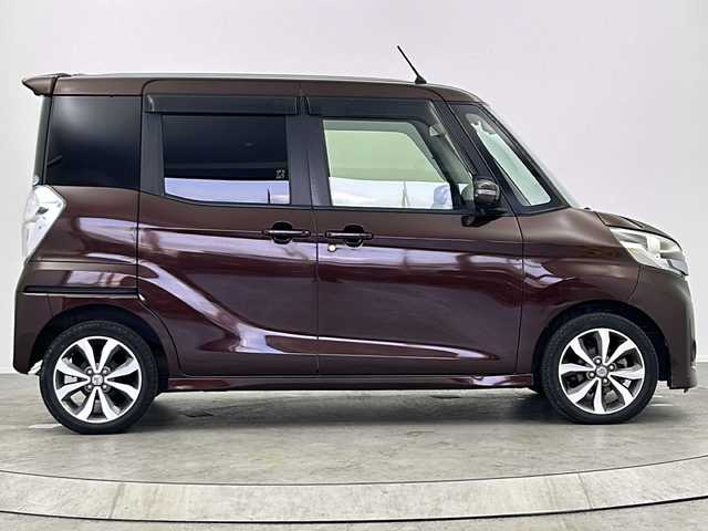 日産 デイズ ルークス ハイウェイスターターボ 大阪府 2014(平26)年 7万km モカブラウンP 純正ナビ/【ワンセグTV/Bluetooth/CD/DVD/USB接続/FM/AM】/アラウンドビューモニター/両側パワースライドドア/エマージェンシーブレーキ/踏み間違い防止機能/LEDヘッドライト/オートライト/電動格納ミラー/純正15インチアルミホイール/後席サンシェード/後席パーソナブルテーブル/ステアリングスイッチ/スマートキー/スペアキー1本/プッシュスタート