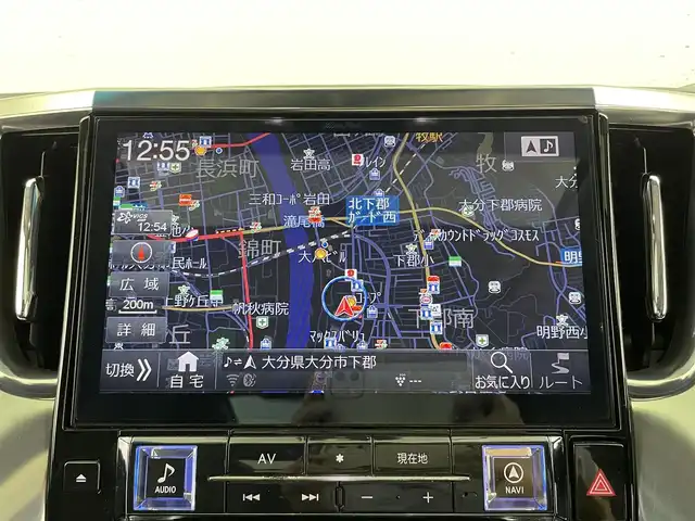 トヨタ アルファード S Cパッケージ 大分県 2018(平30)年 5.9万km ブラック ７名　/モデリスタエアロ　/１１型ナビ　【EX11Z】/　(フルセグTV　Bluetooth　DVD/CD)/１２．８型フリップダウンモニター　/Ｗサンルーフ　/両側パワースライドドア　/三眼ＬＥＤヘッドライト　/パワーバックドア　/黒革シート　/バックカメラ　/スマートキー/プッシュスタート/オートマチックハイビーム/クルーズコントロール/パワーシート/エアシート/シートヒーター/ETC