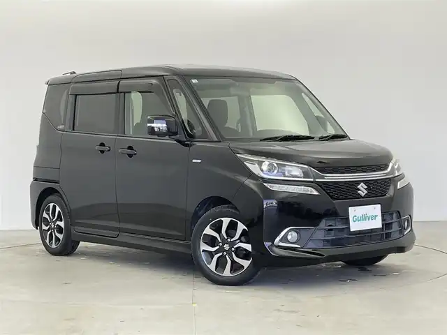 スズキ ソリオ バンディット HV MV 富山県 2018(平30)年 5.8万km スーパーブラックパール 8インチ社外ナビ(AM/FM/CD/DVD/BT)/全方位カメラ(フロント、バック、サイド)/フルセグTV/クルーズコントロール/レーンキープアシスト/アイドリングストップ/ETC/両側パワースライドドア/シートバックテーブル/D席シートヒーター/純正AW/衝突軽減ブレーキ/盗難防止装置/LEDヘッドライト/社外フロアマット/オートライト/スマートキー/プッシュスタート