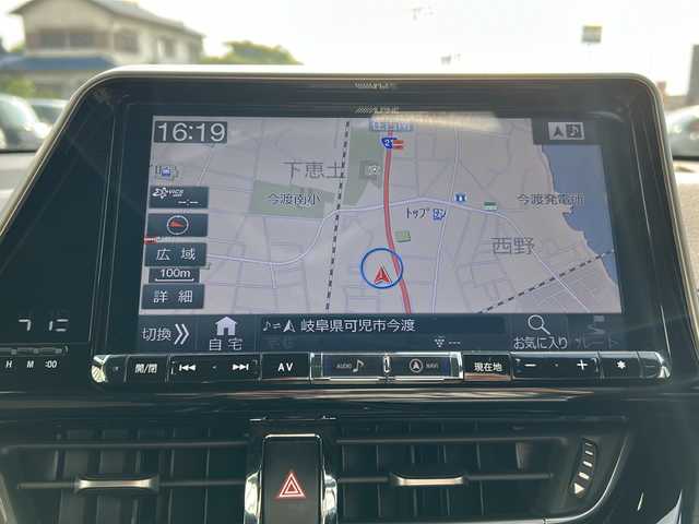 トヨタ Ｃ－ＨＲ G モード ネロ 岐阜県 2019(令1)年 7.6万km ブラッキッシュアゲハガラスフレーク 登録時走行距離：76092km/純正8インチSDナビ/フルセグテレビ・BT・USB/バックカメラ/アクティブクルーズコントロール/前後ドライブレコーダー/LEDヘッドライト/フォグライト/ETC/アイドリングストップ/純正１８インチアルミホイール/プッシュスタート/スマートキー