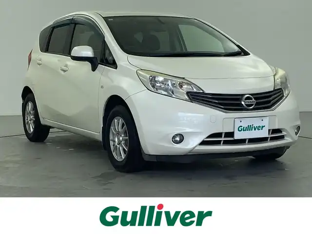 日産 ノート X FOUR 福井県 2012(平24)年 5.9万km ブリリアントホワイトパール 純正SDナビ/Bluetooth/フルセグ/DVD/CD/全方位カメラ/バックカメラ/ETC/スタッドレスタイヤ車載/フォグランプ