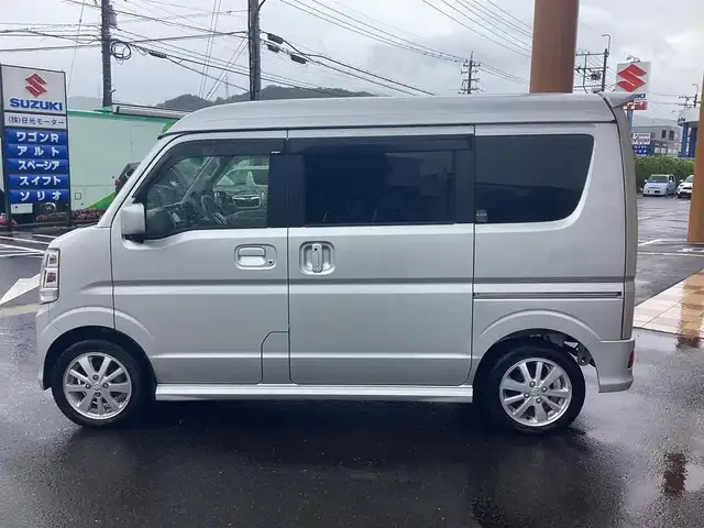 スズキ エブリィ ワゴン PZターボ 福井県 2022(令4)年 3.1万km シルキーシルバーメタリック 社外メモリーナビAVIC-CZ901/ETC車載器/片側パワースライドドア/ターボ/デュアルカメラブレーキサポート/車線逸脱防止機能/リアパーキングセンサー/オートライト/プッシュスタート/フロアマット/サイドバイザー/4WD/リヤヒーター