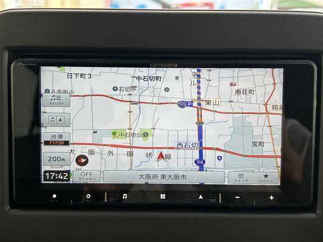スズキ ラパン ＬＣ X 大阪府 2025(令7)年 0.2万km ノクターンブルーパールメタリック/ソフトベージュ 2トーン ワンオーナー/社外ナビ/（フルセグ／ＢＴ／ＣＤ／ＤＶＤ）/衝突軽減システム/コーナーセンサー/レーンキープアシスト/ハーフレザーシート/前席シートヒーター/ルーフキャリア/オートライト/LEDヘッドライト/ドライブレコーダー/純正ホイールキャップ/保証書/取り扱い説明書/スペアキー