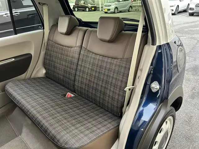 スズキ ラパン ＬＣ X 大阪府 2025(令7)年 0.2万km ノクターンブルーパールメタリック/ソフトベージュ 2トーン ワンオーナー/社外ナビ/（フルセグ／ＢＴ／ＣＤ／ＤＶＤ）/衝突軽減システム/コーナーセンサー/レーンキープアシスト/ハーフレザーシート/前席シートヒーター/ルーフキャリア/オートライト/LEDヘッドライト/ドライブレコーダー/純正ホイールキャップ/保証書/取り扱い説明書/スペアキー