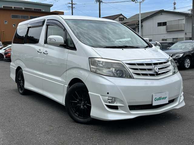 トヨタ アルファード Ｖ MS プラチナセレクションⅡ 静岡県 2008(平20)年 13.2万km ホワイトパールクリスタルシャイン ワンオーナー/両側パワースライドドア/純正HDDナビ・フルセグTV/DVD/CD/MSV/フリップダウンモニター/パワーバックドア/社外17インチアルミホイール/HIDライト/キーレス/スペアーキー/新車時保証書/取扱説明書