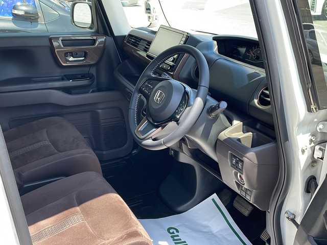 ホンダ Ｎ ＢＯＸ G･EXターボ Hセンシング カッパーブラウンスタイル 静岡県 2019(令1)年 5.4万km パールⅡ 禁煙/純正8インチナビ/（CD/DVD/AM/FM/BT）/・バックカメラ/・フルセグTV/・ドライブレコーダー/衝突軽減ブレーキ/レーンキープアシスト/横滑り防止装置/コーナーセンサー/両側パワースライドドア/ETC/プッシュスタート/・スマートキー/・スペアキー/LEDヘッドライト
