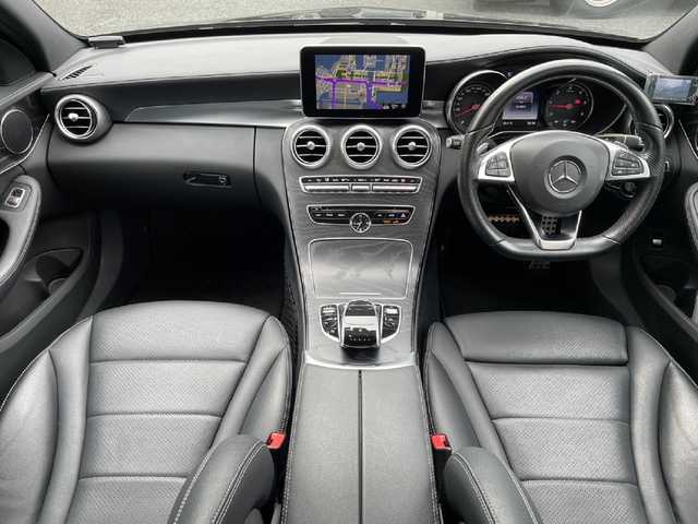 メルセデス・ベンツ Ｃ２２０ｄ 東京都 2016(平28)年 5.2万km 黒 ステアリングアシスト/レーンキープアシスト/ACC/ブラインドスポットモニター/LEDヘッドライト/パドルシフト/ヘッドアップディスプレイ/純正ナビゲーション/フルセグTV/バックカメラ/アイドリングストップ/社外ドラレコ/ブラックレザーシート/パワーシート/シートヒーター/電動リアゲート