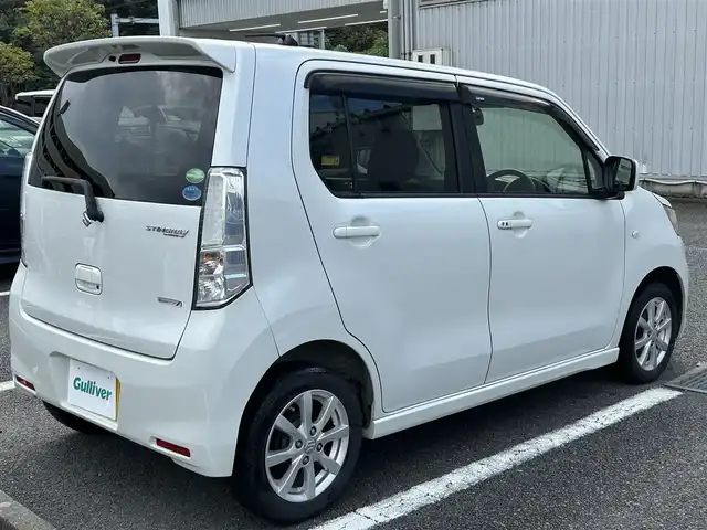 スズキ ワゴンＲ スティングレー X 静岡県 2012(平24)年 11.9万km パールホワイト ユーザー買取車両/純正オーディオ（FM/AM/AUX/CD）/純正LEDヘッドライト/純正フロアマット/純正14インチAW/エンジンスタートボタン/ドライブレコーダー/アイドリンクストップ/ベンチシート/スマートキー/スペアキー×1/保証書/取扱説明書