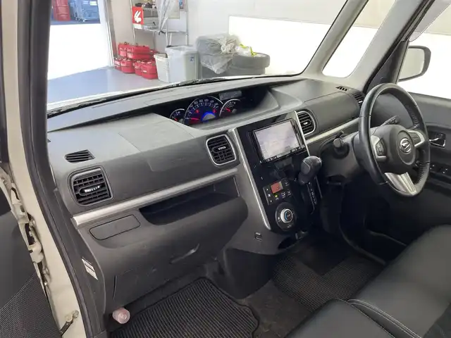 ダイハツ タント カスタム RS トップED SAⅡ 滋賀県 2016(平28)年 5.7万km パールホワイトⅢ 純正ナビ/Bluetooth/CD/DVD/フルセグTV/バックカメラ/両側電動スライドドア/ハーフレザー/ステアリングリモコン/アイドリングストップ/純正LEDヘッドライト/純正15インチアルミホイール/オートライト/スマートキー/スペアキー/ETC