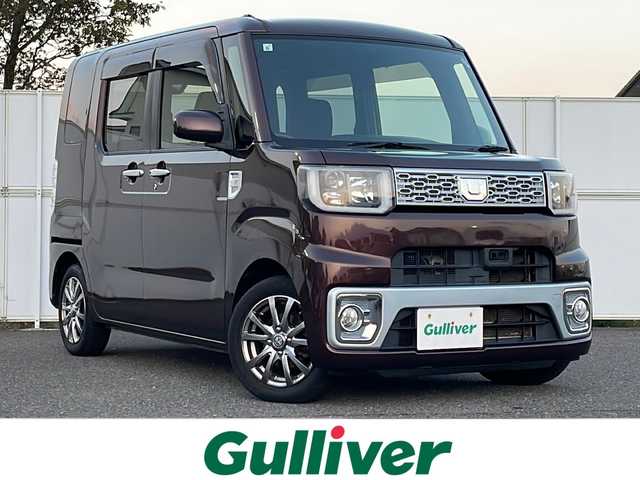 ダイハツ ウェイク G SA 岩手県 2015(平27)年 9.9万km プラムブラウンクリスタルマイカ ナビ フリップダウン 両側電動スライド ETC スマートアシスト フルセグTV Bluetooth再生 DVD再生機能 シートヒーター オートLEDヘッドライト フォグランプ 14インチAW 積込サマータイヤ付純正AW スマートキー