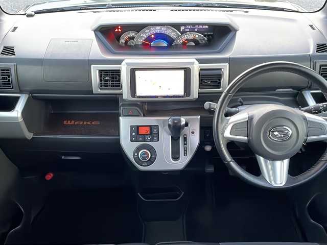 ダイハツ ウェイク G SA 岩手県 2015(平27)年 9.9万km プラムブラウンクリスタルマイカ ナビ フリップダウン 両側電動スライド ETC スマートアシスト フルセグTV Bluetooth再生 DVD再生機能 シートヒーター オートLEDヘッドライト フォグランプ 14インチAW 積込サマータイヤ付純正AW スマートキー