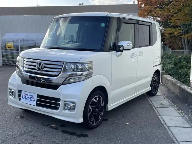 ホンダ Ｎ ＢＯＸ カスタム G ターボ Aパッケージ 福島県 2014(平26)年 11.7万km プレミアムホワイトパール (株)IDOMが運営する【じしゃロン福島店】の自社ローン専用車両になります。こちらは現金またはオートローンご利用時の価格です。自社ローンご希望の方は別途その旨お申付け下さい/エクリプス９インチナビ/バックカメラ/フルセグテレビ/両側パワースライドドア/クルーズコントロール/革巻ステアリング/ＣＴＢＡ/ドアバイザー/社外前後ドラレコ/ＥＣＯＮ/ＥＴＣ