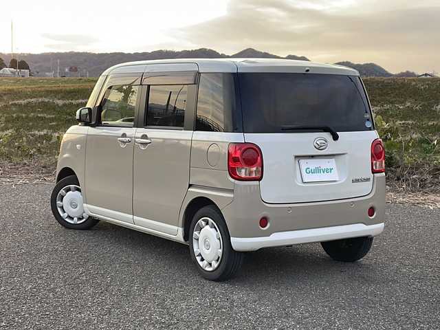 ダイハツ ムーヴ キャンバス G SA Ⅱ 新潟県 2017(平29)年 9.4万km パールホワイトⅢ/ナチュラルベージュマイカメタリック 2トーン 4WD/純正SDナビ(NSZN-X67D)/CD/DVD/BT/フルセグテレビ/バックカメラ/ETC/ドライブレコーダー/衝突被害軽減ブレーキ/レーンキープアシスト/両側パワースライドドア/ベンチシート/運転席シートヒーター /ステアリングスイッチ/スマートキー/プッシュスタート/LEDヘッドライト/オートライト/14インチ冬タイヤ車載