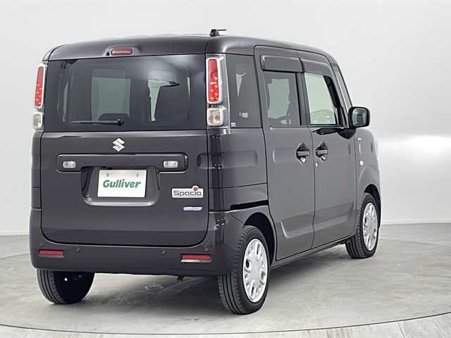 スズキ スペーシア HYBRID G 熊本県 2021(令3)年 1.4万km アーバンブラウンパールメタリック 社外SDナビ/・フルセグTV/CD/DVD/SD/BT/・バックカメラ/スズキセーフティサポート/・衝突軽減ブレーキ/・車線逸脱警報/・パーキングセンサー/前方ドライブレコーダー/ビルトインETC/アイドリングストップ/オートライト/LEDヘッドライト/ヘッドライトレベライザー/スマートキー/プッシュスタート/社外フロアマット/純正ドアバイザー/保証書/取扱説明書(車両・ナビ)