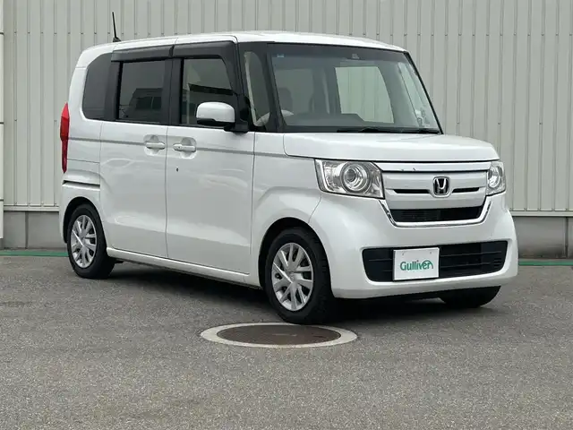 ホンダ Ｎ ＢＯＸ G L ホンダセンシング 富山県 2019(令1)年 5.9万km プラチナホワイトパール ワンオーナー/純正9インチナビ/Bluetooth/Apple Car Play/DVD再生/USBソケット/フルセグTV/バックカメラ/ウィンカーミラー/クルーズコントロール/ドアバイザー/プッシュスタート/LEDヘッドライト/パワースライドドア/ビルトインETC/スマートキー/スペアキー有/衝突軽減ブレーキ（CMBS）/路外逸脱抑制機能/ドライブレコーダー/夏タイヤ積み込み