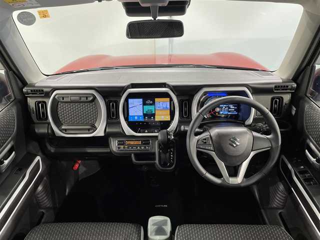 スズキ ハスラー HYBRID X 愛知県 2020(令2)年 4.4万km フェニックスレッドパール/ガンメタリック2トーンルーフ 純正９インチナビ/・Apple CarPlay/Android Auto/・フルセグTV/・CD/DVD再生/・Bluetooth/アラウンドビューモニター/シートヒーター/衝突軽減ブレーキ（デュアルカメラブレーキサポート）/コーナーセンサー/純正フロアマット/ＬＥＤヘッドライト/ＵＳＢ充電/アイドリングストップ