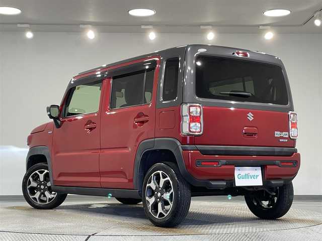 スズキ ハスラー HYBRID X 愛知県 2020(令2)年 4.4万km フェニックスレッドパール/ガンメタリック2トーンルーフ 純正９インチナビ/・Apple CarPlay/Android Auto/・フルセグTV/・CD/DVD再生/・Bluetooth/アラウンドビューモニター/シートヒーター/衝突軽減ブレーキ（デュアルカメラブレーキサポート）/コーナーセンサー/純正フロアマット/ＬＥＤヘッドライト/ＵＳＢ充電/アイドリングストップ