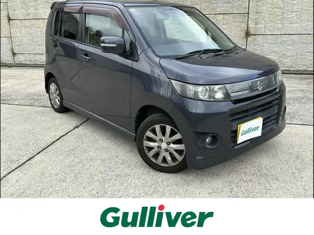 スズキ ワゴンＲ スティングレー リミテッド 長崎県 2011(平23)年 9.9万km ルナグレーパールメタリック CD/MDオーディオ/スマートキー/プッシュスタート/ETC/ハーフレザーシート/オートライト/フォグランプ/電動格納ミラー/純正14インチAW