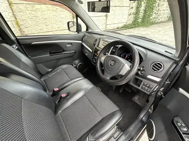 スズキ ワゴンＲ スティングレー リミテッド 長崎県 2011(平23)年 9.9万km ルナグレーパールメタリック CD/MDオーディオ/スマートキー/プッシュスタート/ETC/ハーフレザーシート/オートライト/フォグランプ/電動格納ミラー/純正14インチAW