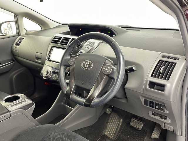 トヨタ プリウス α S チューンブラック 兵庫県 2014(平26)年 10.1万km ブラキッシュレッドマイカ 　ワンセグテレビ/　バックカメラ/　アイドリングストップ/　ウィンカーミラー/　ドアバイザー/　プッシュスタート/　ETC/　スマートキー/　フォグランプ/　HIDライト/　オートライト/　スペアキー