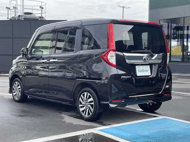 トヨタ ルーミー カスタムG S 福岡県 2017(平29)年 5.1万km ブラックマイカメタリック 純正14インチアルミホイール/エクリプス　フルセグナビ/バックカメラ/両側パワースライドドア/クルーズコントロール/スマートアシスト/スマートキー/プッシュスタート/LEDヘッドランプ/フォグランプ/ウインカーミラー/ETC/コーナーセンサー