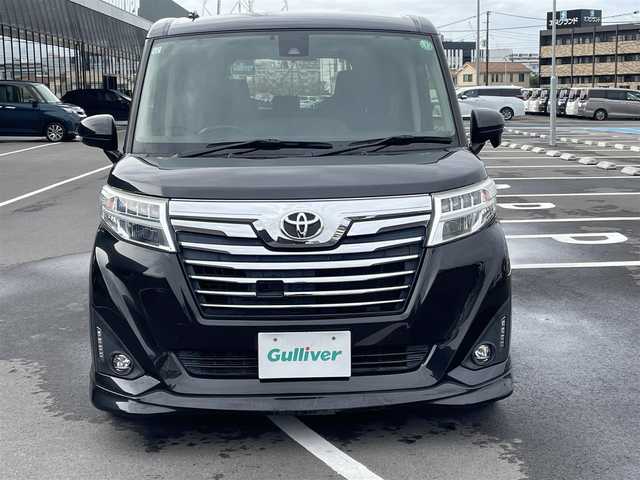 トヨタ ルーミー カスタムG S 福岡県 2017(平29)年 5.1万km ブラックマイカメタリック 純正14インチアルミホイール/エクリプス　フルセグナビ/バックカメラ/両側パワースライドドア/クルーズコントロール/スマートアシスト/スマートキー/プッシュスタート/LEDヘッドランプ/フォグランプ/ウインカーミラー/ETC/コーナーセンサー