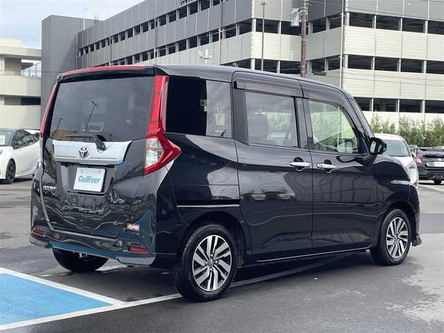 トヨタ ルーミー カスタムG S 福岡県 2017(平29)年 5.1万km ブラックマイカメタリック 純正14インチアルミホイール/エクリプス　フルセグナビ/バックカメラ/両側パワースライドドア/クルーズコントロール/スマートアシスト/スマートキー/プッシュスタート/LEDヘッドランプ/フォグランプ/ウインカーミラー/ETC/コーナーセンサー