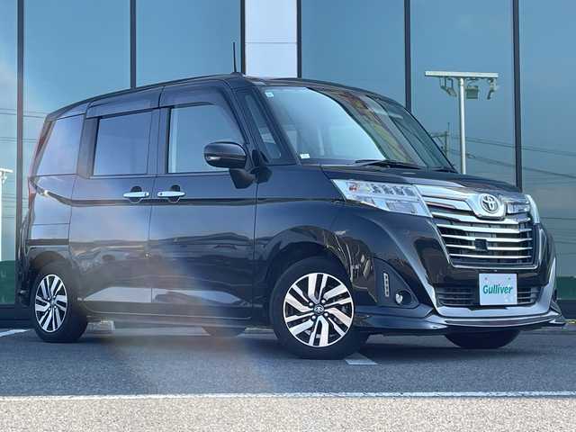 トヨタ ルーミー カスタムG S 福岡県 2017(平29)年 5.1万km ブラックマイカメタリック 社外７型メモリナビ/フルセグＴＶ/バックカメラ/両側パワースライドドア/クルーズコントロール/ＥＴＣ/コーナーセンサー/純正１４インチアルミホイール/ＬＥＤヘッドライト/オートライト/エアロパーツ/プッシュスタート/スマートキー
