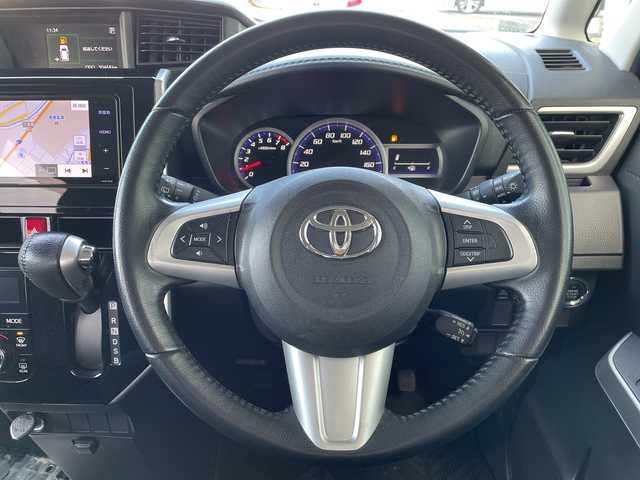 トヨタ ルーミー カスタムG S 福岡県 2017(平29)年 5.1万km ブラックマイカメタリック 社外７型メモリナビ/フルセグＴＶ/バックカメラ/両側パワースライドドア/クルーズコントロール/ＥＴＣ/コーナーセンサー/純正１４インチアルミホイール/ＬＥＤヘッドライト/オートライト/エアロパーツ/プッシュスタート/スマートキー