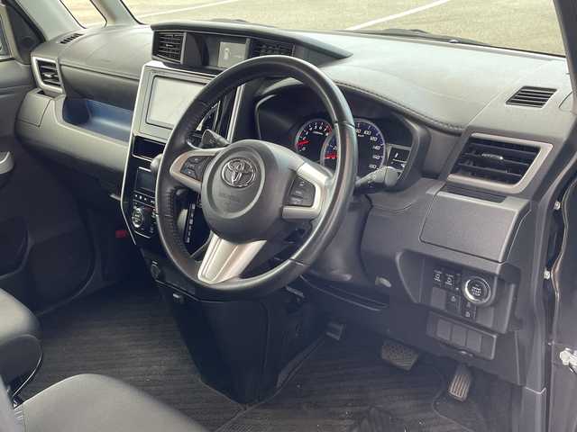 トヨタ ルーミー カスタムG S 福岡県 2017(平29)年 5.1万km ブラックマイカメタリック 社外７型メモリナビ/フルセグＴＶ/バックカメラ/両側パワースライドドア/クルーズコントロール/ＥＴＣ/コーナーセンサー/純正１４インチアルミホイール/ＬＥＤヘッドライト/オートライト/エアロパーツ/プッシュスタート/スマートキー