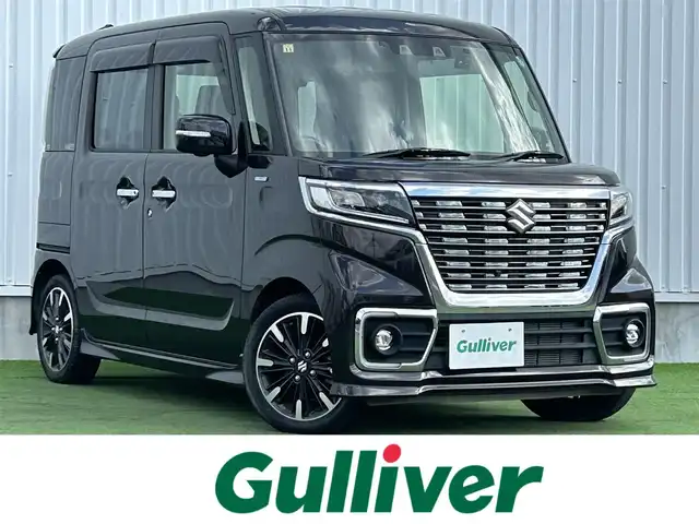 スズキ スペーシア カスタム HYBRID XS 香川県 2020(令2)年 1.1万km アーバンブラウンパールメタリック 社外7インチナビ(MDV-S707W)/→FM/AM/TV/CD/Bluetooth/スズキセーフティーセンス/・全方位モニター用カメラ/・アダクティブクルーズコントロール（全車速追従機能付）/・デュアルセンサーブレーキサポートII/・誤発信抑制機能（前後）/・後退ブレーキサポート/・車線逸脱抑制機能/・標識認識機能/両側パワースライドドア/D席シートヒーター/ハーフレザーシート/ヘッドアップディスプレイ/LEDヘッドライト/LEDフォグランプ/オートライト/革巻きステアリング/ステアリングリモコン/純正アルミホイール15インチ/ドライブレコーダー/コーナーセンサー/アイドリングストップ/オートエアコン/純正フロアマット/純正ドアバイザー/ETC/スマートキー/プッシュスタート