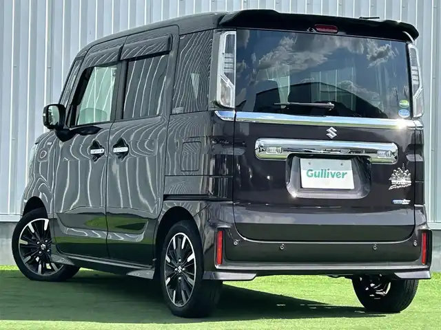 スズキ スペーシア カスタム HYBRID XS 香川県 2020(令2)年 1.1万km アーバンブラウンパールメタリック 社外7インチナビ(MDV-S707W)/→FM/AM/TV/CD/Bluetooth/スズキセーフティーセンス/・全方位モニター用カメラ/・アダクティブクルーズコントロール（全車速追従機能付）/・デュアルセンサーブレーキサポートII/・誤発信抑制機能（前後）/・後退ブレーキサポート/・車線逸脱抑制機能/・標識認識機能/両側パワースライドドア/D席シートヒーター/ハーフレザーシート/ヘッドアップディスプレイ/LEDヘッドライト/LEDフォグランプ/オートライト/革巻きステアリング/ステアリングリモコン/純正アルミホイール15インチ/ドライブレコーダー/コーナーセンサー/アイドリングストップ/オートエアコン/純正フロアマット/純正ドアバイザー/ETC/スマートキー/プッシュスタート