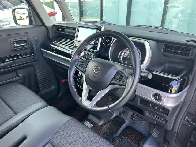 スズキ スペーシア カスタム HYBRID XS 香川県 2020(令2)年 1.1万km アーバンブラウンパールメタリック 社外7インチナビ(MDV-S707W)/→FM/AM/TV/CD/Bluetooth/スズキセーフティーセンス/・全方位モニター用カメラ/・アダクティブクルーズコントロール（全車速追従機能付）/・デュアルセンサーブレーキサポートII/・誤発信抑制機能（前後）/・後退ブレーキサポート/・車線逸脱抑制機能/・標識認識機能/両側パワースライドドア/D席シートヒーター/ハーフレザーシート/ヘッドアップディスプレイ/LEDヘッドライト/LEDフォグランプ/オートライト/革巻きステアリング/ステアリングリモコン/純正アルミホイール15インチ/ドライブレコーダー/コーナーセンサー/アイドリングストップ/オートエアコン/純正フロアマット/純正ドアバイザー/ETC/スマートキー/プッシュスタート