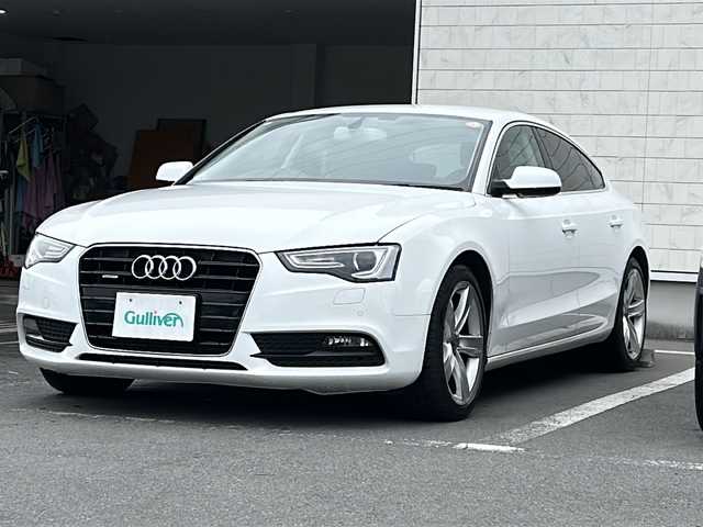 アウディ Ａ５ SB 2．0 TFSI クワトロ 静岡県 2012(平24)年 7.7万km 白 純正ナビ/オートパーキング/ステアリングスイッチ/全席電動シート/ビルドインETC/スペアキー×１/ワンオーナー/フォグライト/純正１８インチアルミホイール/BT/TV（フルセグ）/オートホールド