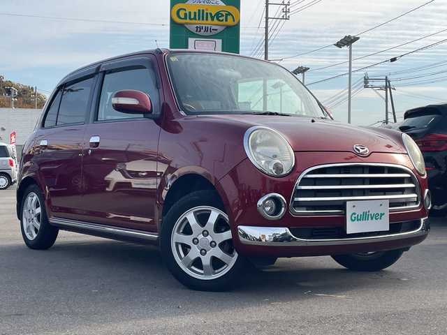 ダイハツ ミラ ジーノ プレミアムX 山口県 2008(平20)年 10.2万km ルージュレッドクリスタルメタリック オーディオ/（AM/FM/CD）/スペアキー/リモコンキー/ハーフレザー/純正14インチアルミホイール/キセノンヘッドライト/フォグランプ/プラズマクラスタースイッチ/取扱説明書
