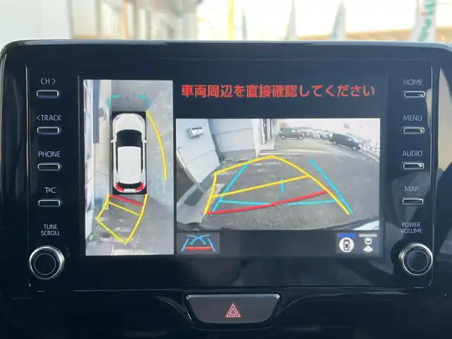 トヨタ ヤリスクロス ハイブリッド Z 山口県 2022(令4)年 3.5万km ブラックマイカ 純正ナビ＆フルセグTV/　＆全方位モニター/純正フロアマット/純正LEDヘッドライト/純正18インチアルミ/運転席パワーシート/フロントシートヒーター/ステアリングヒーター/オートライト/オートハイビーム/クルーズコントロール/ビルトインETC