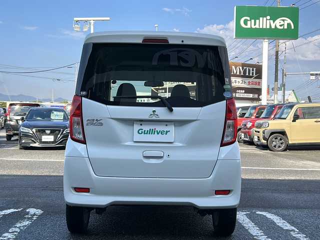 三菱 ｅＫスペース G 徳島県 2014(平26)年 4.9万km シルキーホワイト 社外7型ナビ　MM113D-WM/（ラジオ/フルセグ/CD/BT/USB）/バックカメラ/ETC/片側電動スライドドア/社外フロアマット/ドアバイザー/電動格納ミラー/後席サーキュレーター/スペアキー/スマートキー/アイドリングストップ/取扱説明書/新車時保証書