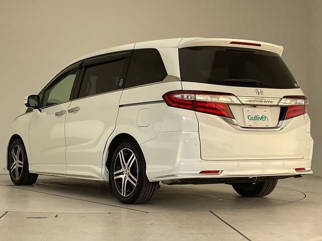 ホンダ オデッセイ アブソルート 20thアニバーサリー 愛知県 2015(平27)年 5.2万km ホワイトオーキッドパール ホンダセンシング/純正8型ナビ/フリップダウンモニター/両側パワースライドドア/レーダークルーズコントロール/バックカメラ/コーナーセンサー/純正アルミホイール/ＥＴＣ/LEDヘッドライト/パドルシフト/レーンキープアシスト/衝突軽減システム/フルセグ/CD DVD/Bluetooth/ステアリングスイッチ/スマートキー/プッシュスタート