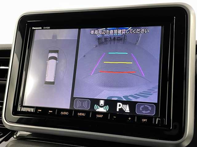 スズキ スペーシア カスタム HYBRID XS ターボ 埼玉県 2018(平30)年 5.6万km ピュアホワイトP 純正８インチナビ　全方位カメラ　両側パワースライドドア　ＬＥＤヘッドライト　ＬＥＤフォグ　シートヒーター　スマートキー　サーキュレーター　クルーズコントロール　コーナーセンサー　ドライブレコーダー/純正サマーAW車載