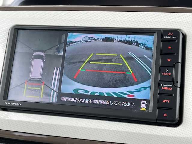 ダイハツ ムーヴ キャンバス G メイクアップ リミテッド　SAⅢ 富山県 2018(平30)年 6.5万km パールホワイトⅢ/ナチュラルベージュマイカメタリック 2トーン 4WD/スマートアシストIII/純正ディスプレイオーディオ/FM/AM/BT/USB/両側パワースライドドア/パノラマモニター/アイドリングストップ/ステアリングリモコン/オートハイビーム/オートライト/LEDヘッドライト/フォグライト/純正ドアバイザー/純正フロアマット/ETC
