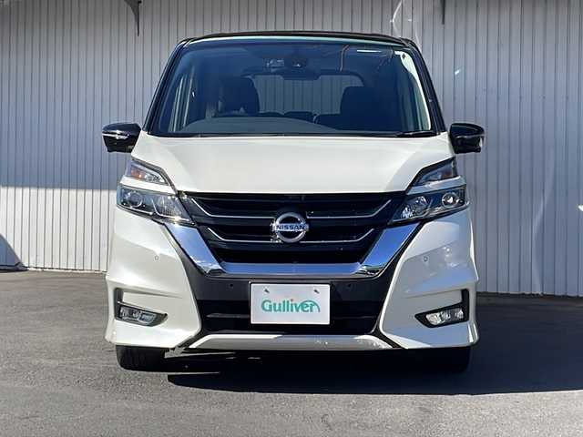 日産 セレナ ハイウェイスターVセレクションⅡ 長野県 2018(平30)年 7.3万km パール プロパイロット/衝突被害軽減システム/純正メモリナビ(型式：MM518D-L)/・AM/FM/CD/DVD/Bluetooth/USB/フルセグ/フリップダウンモニター/全周囲モニター/ビルトインETC/ドライブレコーダー/追従型クルーズコントロ―ル/純正フロアマット/純正LEDヘッドライト/オートライト/フォグランプ/ABS/横滑り防止機能/前後コーナーセンサー/レーンキープアシスト/盗難防止装置/保証書/取扱説明書