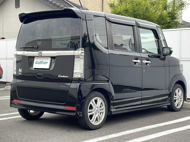 ホンダ Ｎ ＢＯＸ カスタム G Lパッケージ 岐阜県 2012(平24)年 11.8万km クリスタルブラックパール 純正HDDナビ /TV/バックカメラ/両側パワースライドドア/純正フロアマット/HIDヘッドライト/オートライト/ウインカーミラー/アームレスト/スマートキー/プッシュスタート/ドアバイザー/保証書/取扱説明書/スペアキー