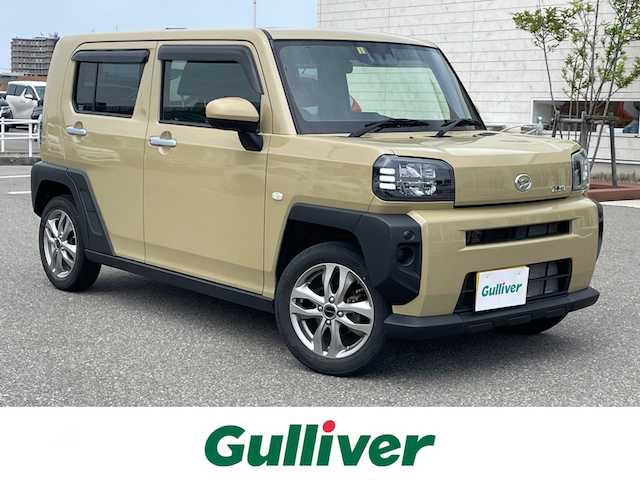 ダイハツ タフト X 石川県 2023(令5)年 2.5万km サンドベージュメタリック 社外メモリーナビ/フルセグTV/バックカメラ/ガラスルーフ/スマートキー/プッシュスタート/電動ミラー/ステアリングリモコン/社外アルミホイール/純正ホイール&スタッドレス/保証書