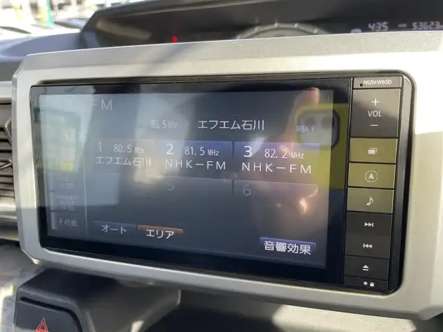 ダイハツ ウェイク X 石川県 2015(平27)年 5.4万km フェスタイエロー/パールホワイト2トーン 純正メモリーナビ/フルセグTV/バックカメラ/LEDヘッドライト/片側パワースライドドア/ETC/スマートキー/プッシュスタート/電動ミラー/ホワイトルーフ/保証書