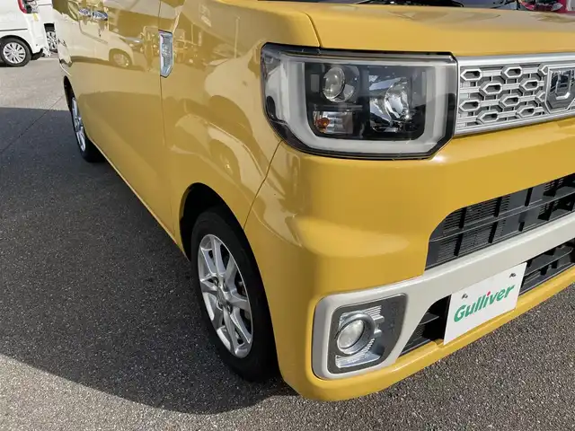 ダイハツ ウェイク X 石川県 2015(平27)年 5.4万km フェスタイエロー/パールホワイト2トーン 純正メモリーナビ/フルセグTV/バックカメラ/LEDヘッドライト/片側パワースライドドア/ETC/スマートキー/プッシュスタート/電動ミラー/ホワイトルーフ/保証書
