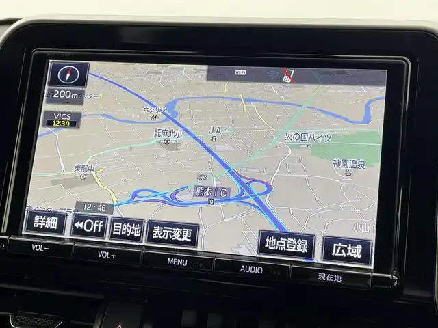 トヨタ Ｃ－ＨＲ G 熊本県 2017(平29)年 7.4万km メタルストリームM 純正9インチナビ【NSZT-Y66T】/フルセグTV・BT・CD・DVD・FM・AM/前方のみドライブレコーダー/ビルトインETC/バックカメラ/モデリスタエアロ（F・S・R）/レーダークルーズコントロール/トヨタセーフティーセンス/・プリクラッシュセーフティ/・レーンキープアシスト/・ブラインドスポットモニター/・ふらつき警報機能/・リアクロストラフィックアラート/横滑り防止/アイドリングストップ/クリアランスソナー/シーケンシャルウインカー/ブレーキホールド/ハーフレザーシート/前席シートヒーター/革巻きステアリング/純正フロアマット/純正18インチアルミホイール/オートライト/オートマチックハイビーム/LEDヘッドライト/フォグライト/スマートキー/プッシュスタート/保証書/取扱説明書