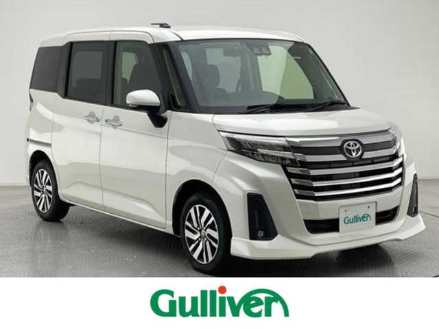トヨタ ルーミー カスタムG 兵庫県 2022(令4)年 2.5万km パールホワイトⅢ 純正7インチSDナビ（NSZT-W68T）/（フルセグ/CD/DVD/Bluetooth/NSV）/バックカメラ/ビルトインETC2.0/両側パワースライドドア/LEDヘッドライト/LEDフォグ/オートライト/オートマチックハイビーム/純正14インチアルミホイール/レーダークルーズコントロール/コーナーセンサー（前後）/LDA/PCS/アイドリングストップ/電動パーキング/HOLD/スマートキー/スペアキー