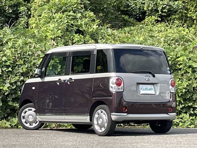 ダイハツ ムーヴ キャンバス G メイクアップ SA Ⅲ 大分県 2018(平30)年 9.9万km スムースグレーマイカメタリック/プラムブラウンクリスタルマイカ 2トーン 両側パワースライドドア/社外メモリーナビ/フルセグ/DVD/Bluetooth/バックカメラ/純正LEDヘッドライト/オートライトコントロール/ETC/スマートキー/エンジンプッシュスタート/オートハイビームアシスト/アイドリングストップ/リアソナー